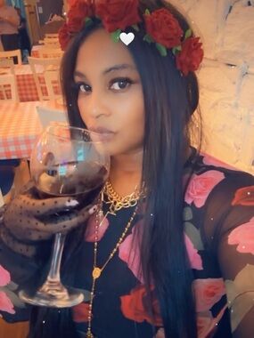 Madden Girl Black Mesh Top with Pink and Red Rose Print